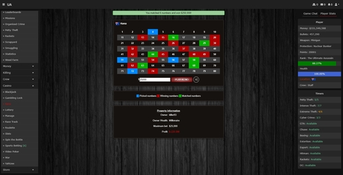 Try your luck in the casino 10 games to choose from